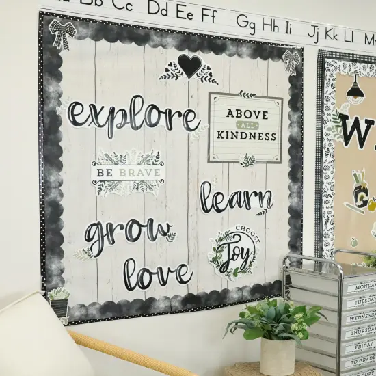 Carson Dellosa 34 pc Bundle of Farmhouse Decor for Bulletin Board, Positive Affirmations, Motivational Poster, Eucalyptus, and More Classroom Decorations {4}