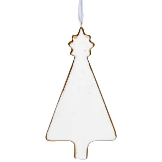 Northlight 4.5" Green and Gold Christmas Tree Hanging Ornament {5}