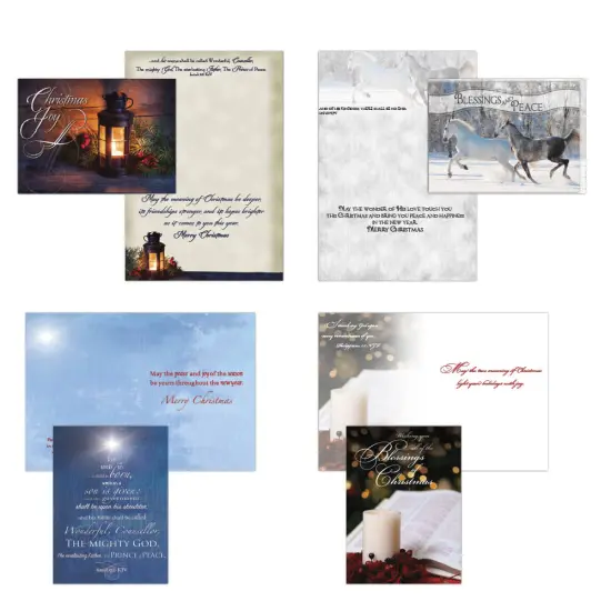 Christmas Blessings - Large Christmas Card Boxed Assortment with KJV Scripture {2}