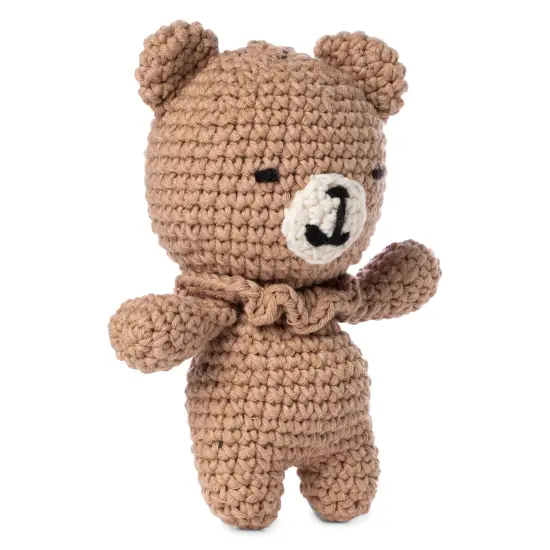 Red Heart Amigurumi Kit-Eddy The Bear {4}