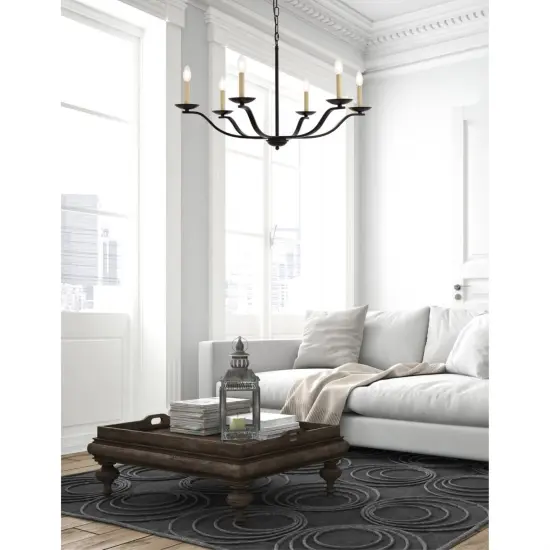 Trey 36 inch pendant in black {2}