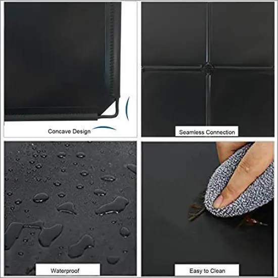 Cube Storage, 2-Cube Organizer Units, Plastic Closet Storage Shelves, DIY Book Shelf, Modular Bookcase, Cabinet Ideal for Bedroom, Living Room, Home Office, 12.4" L x 12.4" W x 24.8" H Black {4}