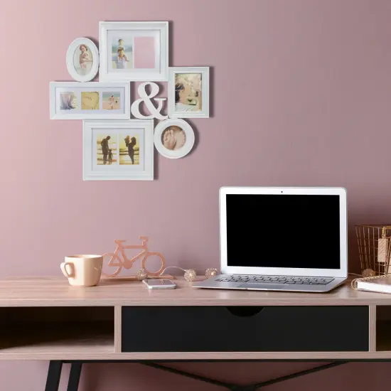 Northlight Multi-Sized Photo Collage Picture Frame - 27.75" - White {6}