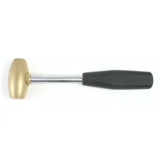 Brass Hammer 1lb Head - Dead Blow For Punches & Disc Cutters - SFC Tools -37-531 {1}