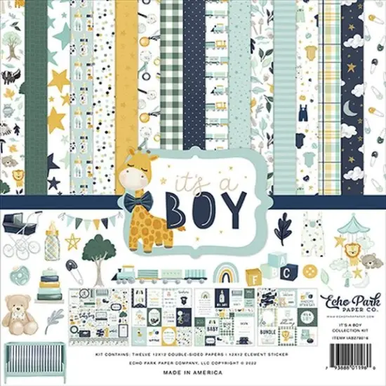Echo Park It&rsquo;s a Boy Collection Kit {1}