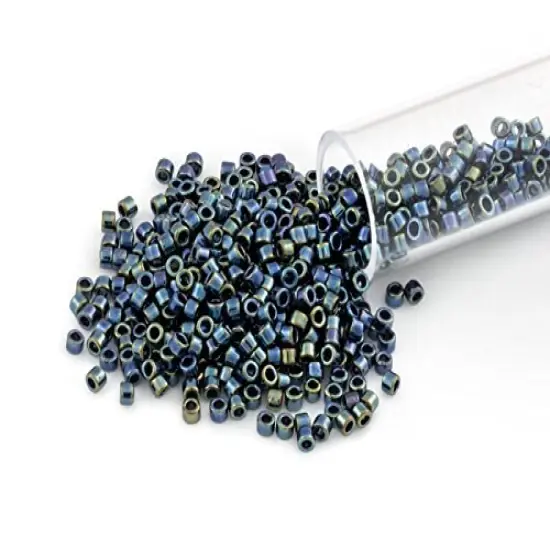 Miyuki Delica Seed Bead 11/0 Iris Gunmetal {1}