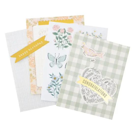 Maggie Holmes Gingham Garden Card Kit-Makes 20 Cards {3}