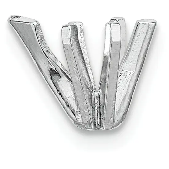 14K White Gold 6 Prong Pear V-End Setting 7x5mm {1}