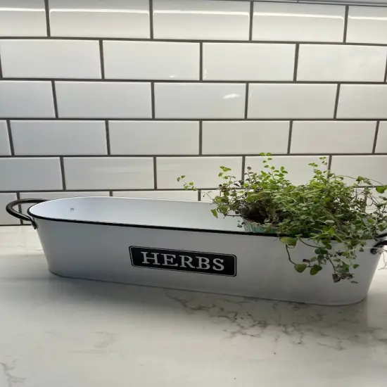 Windowsill Planter - HERBS {5}