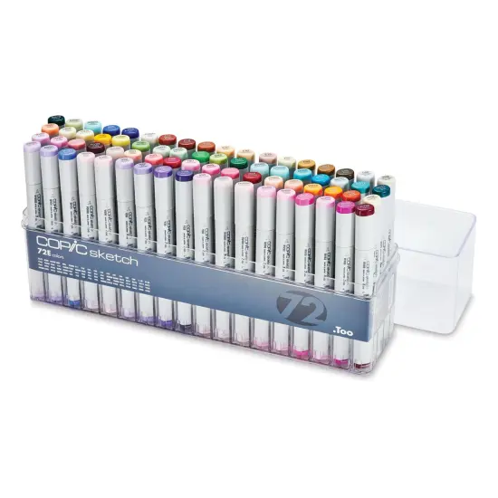 Copic Sketch Marker Set - Color Set E, Set of 72 {2}
