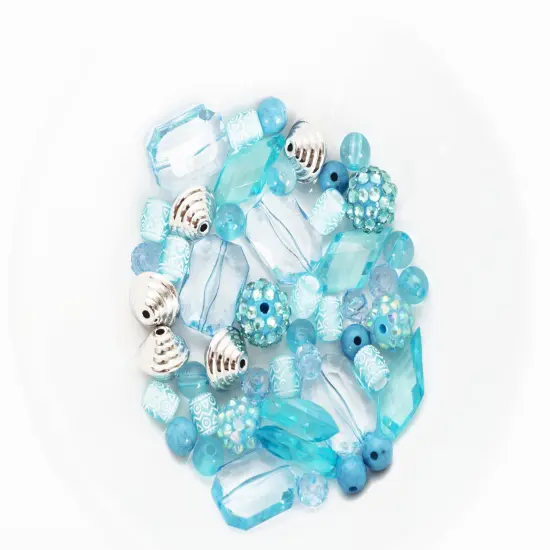 CousinDIY Fun Pack Bead Mix-Light Blue Mix {5}