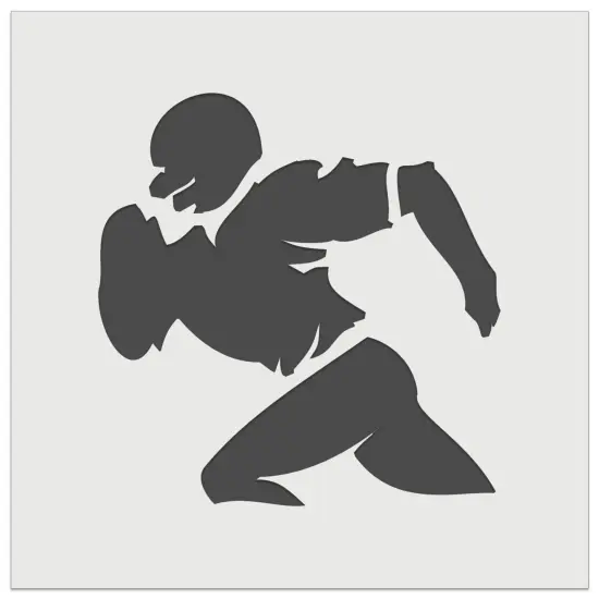 Football Player Running Solid Wall Cookie DIY Craft Reusable Stencil {7}