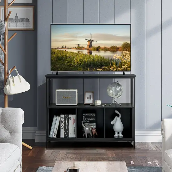 Modern Kitchen Buffet Sideboard with 3 Compartments Black {6}