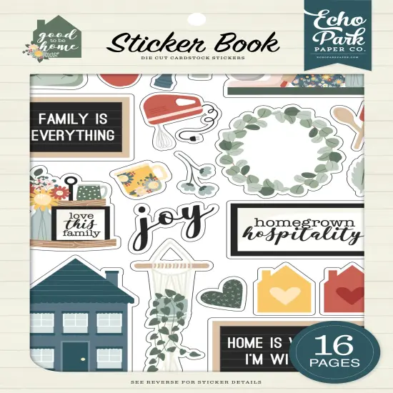 Echo Park Sticker Book-Good To Be Home {1}