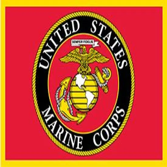 United States Marine Corps USMC Logo Hook & Loop Patch - 3.5" x 2.5" {1}
