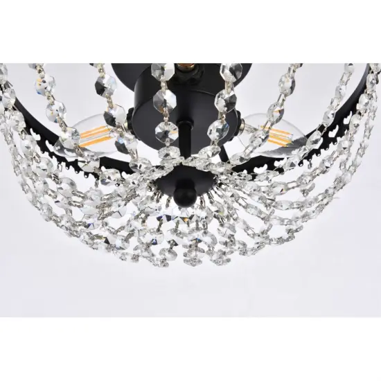 Kylie 14 inch flush mount in black {4}