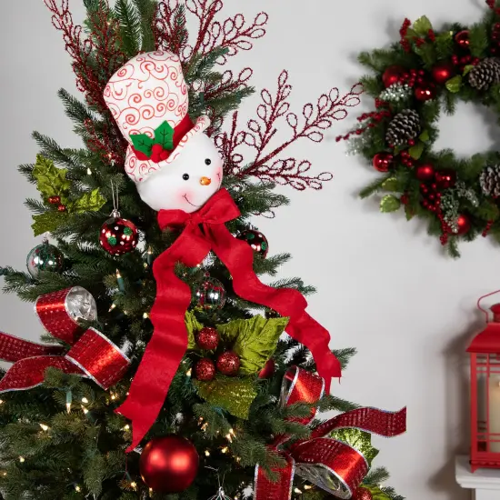 Northlight Plush Snowmen in Hats Christmas Ornaments - 12.5" - Set of 3 Red {6}