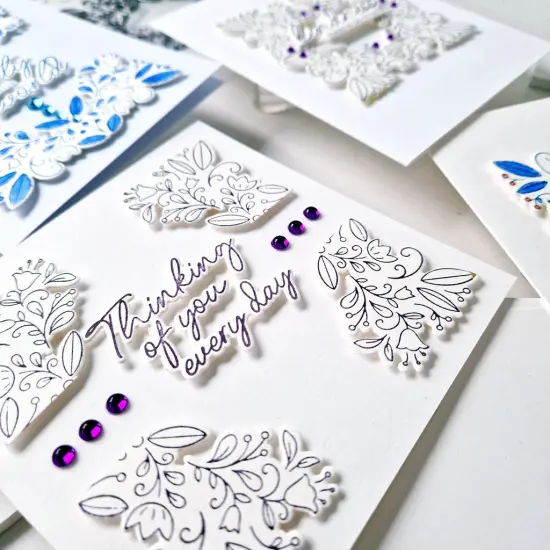 Pinkfresh Studio Die-Floral Square Frame {4}