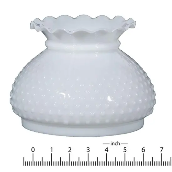 Opal Hobnail 6" Glass Lamp Shade {1}