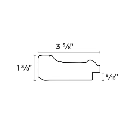 Creative Mark Museum Plein Aire Ornate Picture Frame - 15x30" - Antique Black W/ Gold - Pack of 2, High-End Antique Style Frames - Open Back with No Glass or Backing {6}