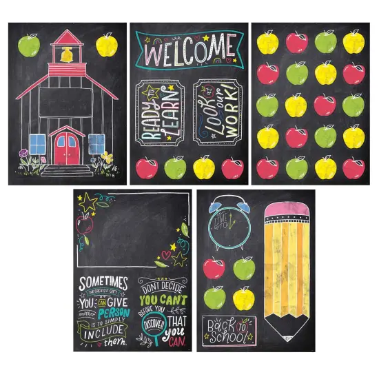 Chalk It Up! School Time Fun Bulletin Board Set {1}