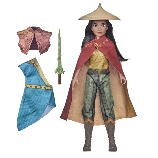 Disney Princess Raya and The Last Dragon Raya's Adventure Styles,Fashion Doll with Clothes,Shoes,and Sword Accessory,Toy for Kids 3 Years and Up {4}