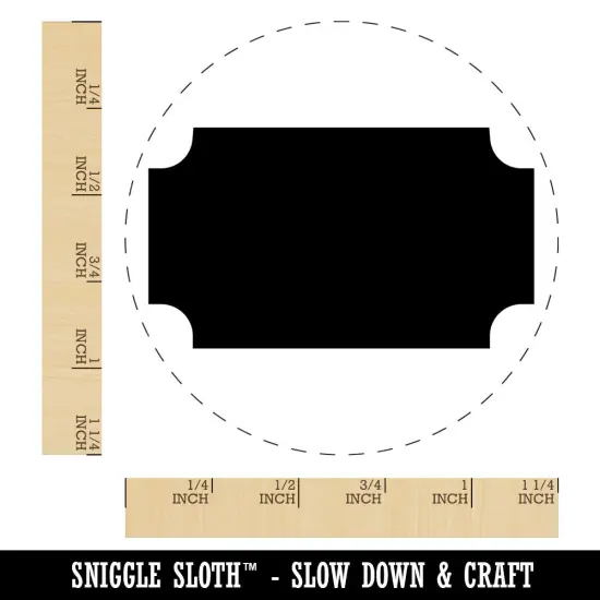 Movie Theater Raffle Ticket Solid Rubber Stamp for Stamping Crafting Planners {1}