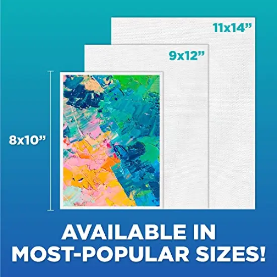 12 Pieces 8x10 Canvas Panel Boards Value , Primed, Perfect for Painting Projects, Watercolor, Oil & Acrylic Paints, Paint Canvas for Kids, Students, & Professionals {3}