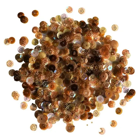 Buttons Galore Loose Sequin Assortments for Craft - 5,000 Pieces 45 Grams Sandstone {2}