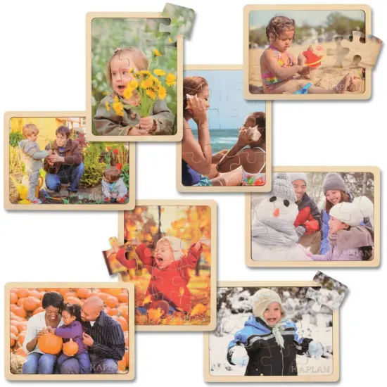 Kaplan Early Learning Company Four Seasons Puzzles - Set of 8 {1}