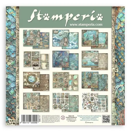 Stamperia Double-Sided Paper Pad 12"X12" 10/Pkg-Songs Of The Sea, 10 Designs/1 Each {2}
