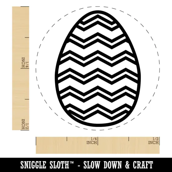 Easter Egg Self-Inking Rubber Stamp for Stamping Crafting Planners Fuchsia {1}
