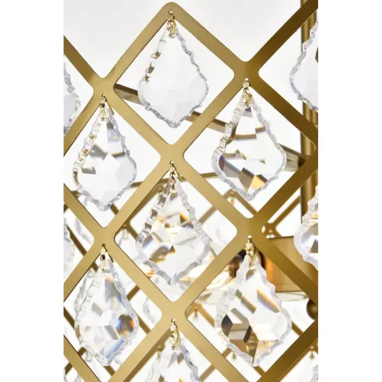 Lyla 13 inch pendant in brass {5}