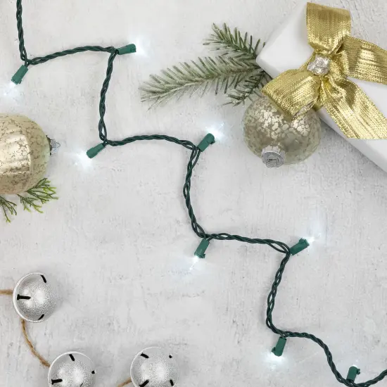 Northlight LED Mini Christmas Lights - Pure White - 11.25' Green Wire - 35ct {1}
