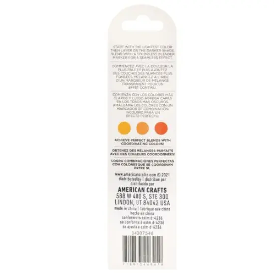 American Crafts - Sketch Markers Collection - Dual Tip - Chisel and Fine Point - SunKissed 3 Pack 34007546 {4}
