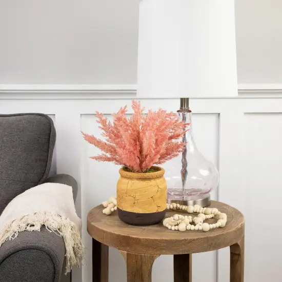 Northlight Artificial Astilbe Plant in a Ceramic Pot - 12" - Pink {3}