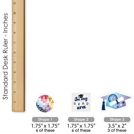 Big Dot of Happiness In My Grad Era - Cupcake Decoration - Graduation Party Cupcake Wrappers and Treat Picks Kit - Set of 24 {7}