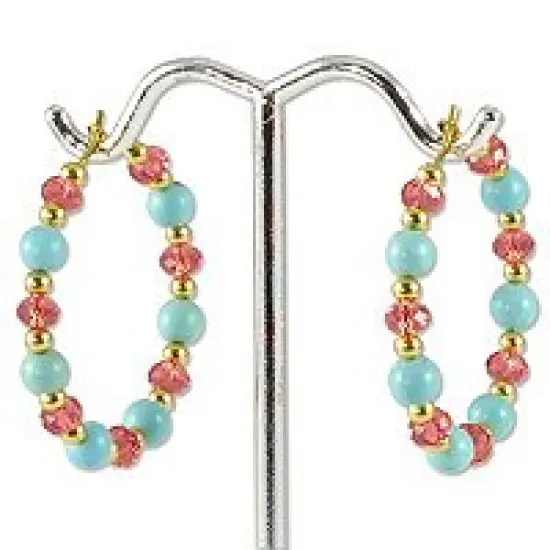 JewelrySupply Wire Hoop 1" Gold Plated (6-Pcs) {3}