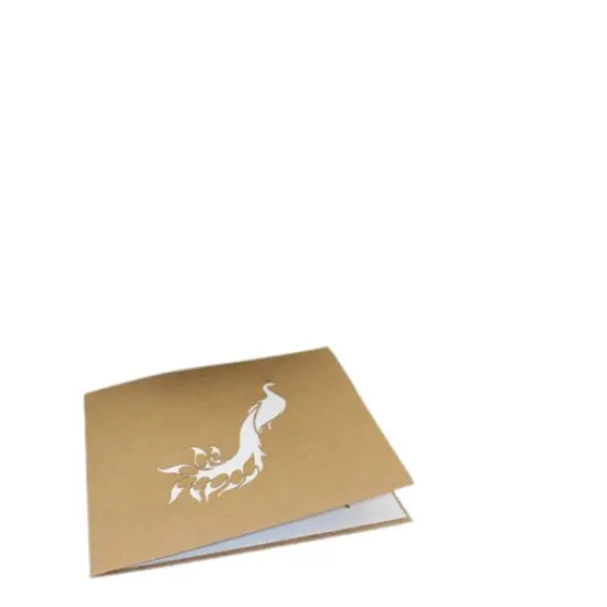 Kitcheniva 3D Peacock Pop Up Greeting Christmas Card {3}