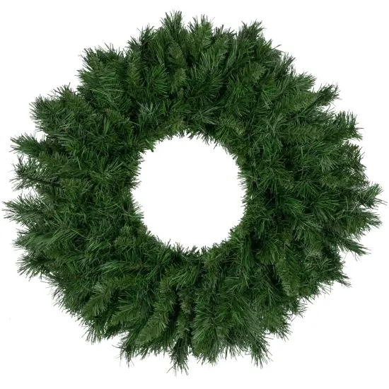 Northlight Lush Mixed Pine Artificial Christmas Wreath - 24" - Unlit Green {1}