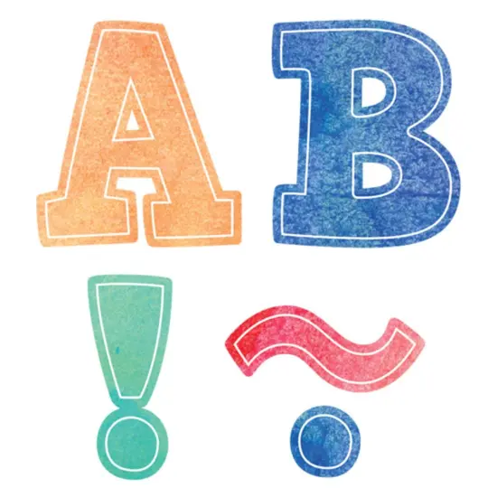 Watercolor Bold Block 3" Magnetic Letters {2}