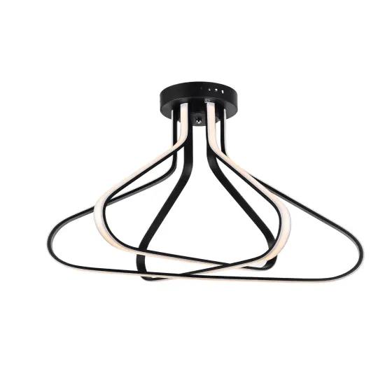 Dahlia 3 light in Black Flush mount {3}