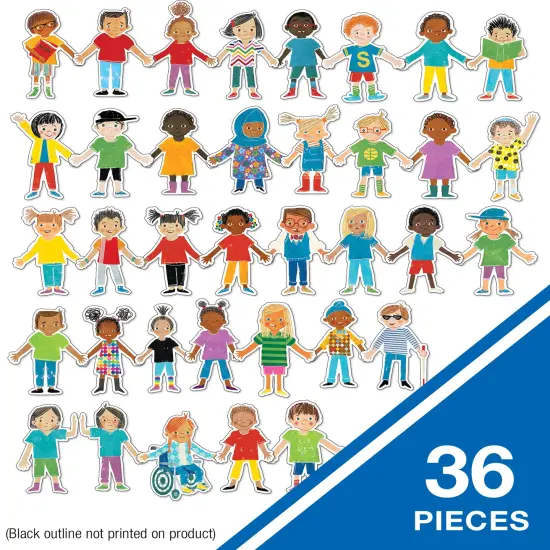 Carson Dellosa36-Piece All Are Welcome Children's Book Cutouts, Diverse Students and Kids Accents for Back to School, Bulletin Board, and Classroom Decor {3}