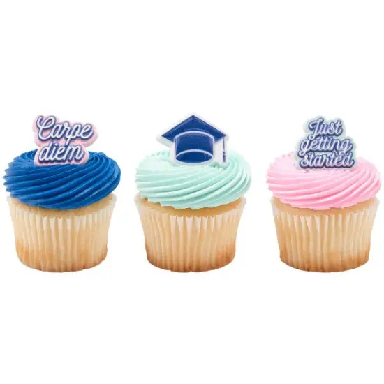 Carpe Diem Cupcake Rings, 12ct {1}