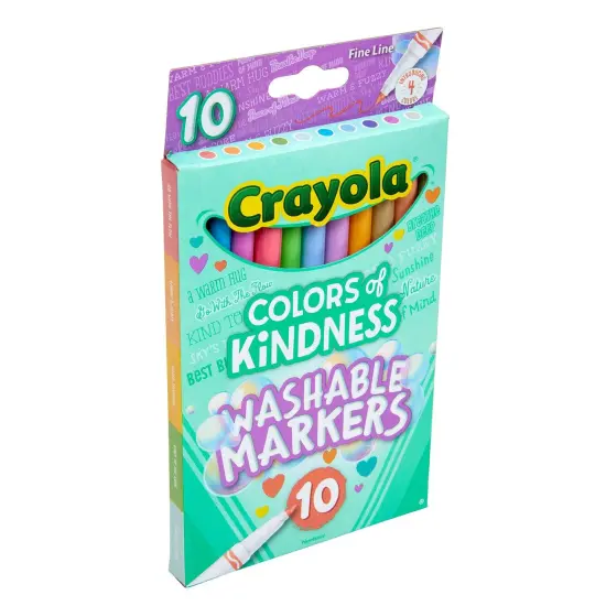 Colors of Kindness Fine Line Washable Markers, 10 Per Pack, 6 Packs {3}