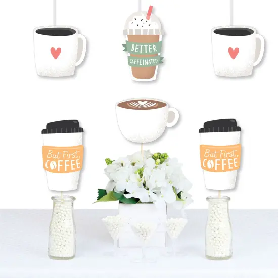 Big Dot of Happiness But First, Coffee - Decorations DIY Cafe Themed Party Essentials - Set of 20 {1}