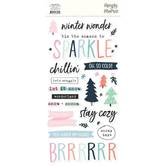 Winter Wonder Foam Stickers-51/Pkg {3}