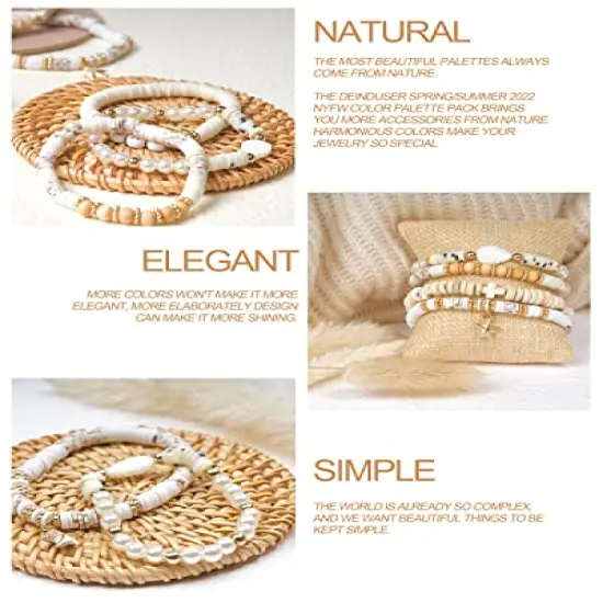 Clay Beads 7200 Pcs 2 Boxes Bracelet Making Kit - 24 Colors Polymer Clay Beads for Bracelet Making - Jewelry Making kit with Gift Pack - Bracelet Making Kit for Adults - Heishi Disc Beads {2}