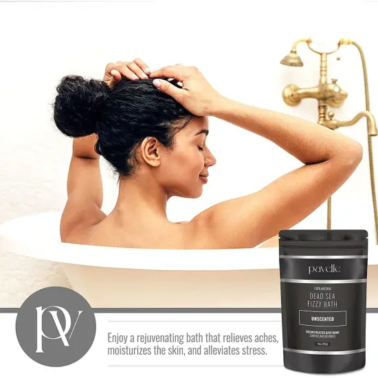 Pavelle Dead Sea Fizzy Bath Bomb, Fizzy Bath Bombs For Women & Men, 14 oz (397g) {4}