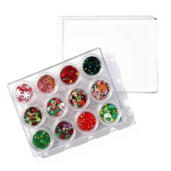 Buttons Galore Christmas Holiday Embellishment Assortment for Crafts - 12 Colors {4}